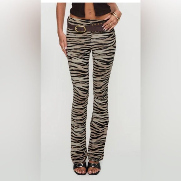 NWT Princess Polly DOCELLA TIGER pants sz 10 - Picture 1 of 9
